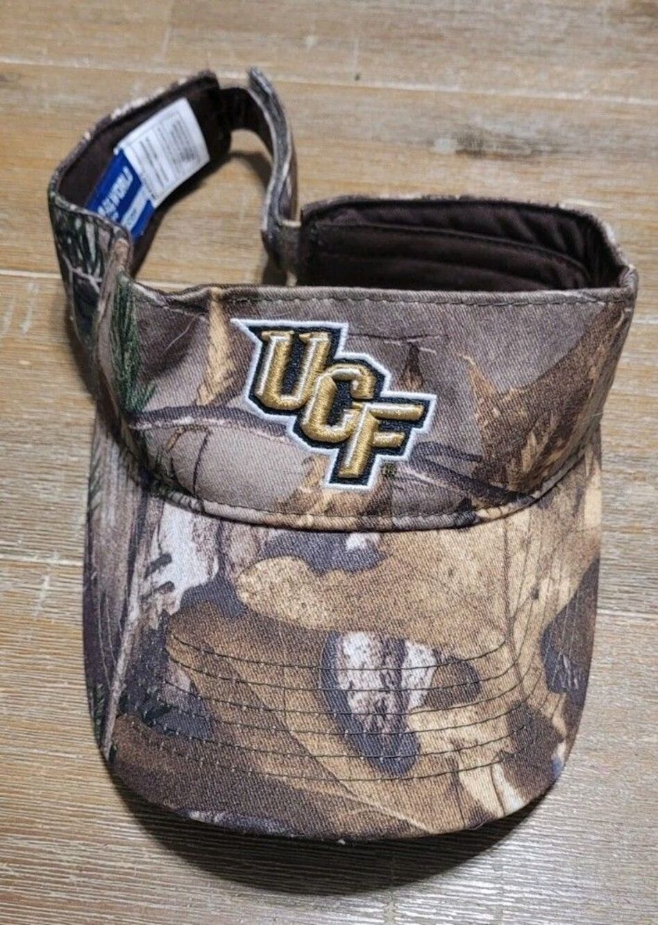 UCF Knights Camo Visor Adjustable Cap Top Of The World Camouflage Brown